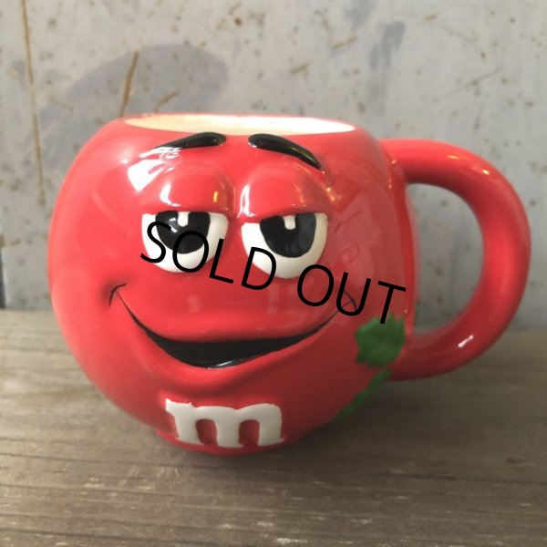 画像2: Vintage M&M's Ceramic Mug Red (T811) (2)