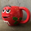画像3: Vintage M&M's Ceramic Mug Red (T811) (3)