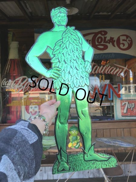 画像9: 80s Vintage Green Giant Store Display Sign (T837) (9)