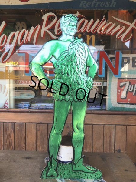 画像2: 80s Vintage Green Giant Store Display Sign (T837) (2)