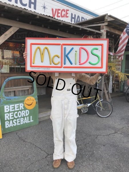 画像11: 80s Vintage McDonalds McKidS Store Display Lighted Sign (T848) (11)