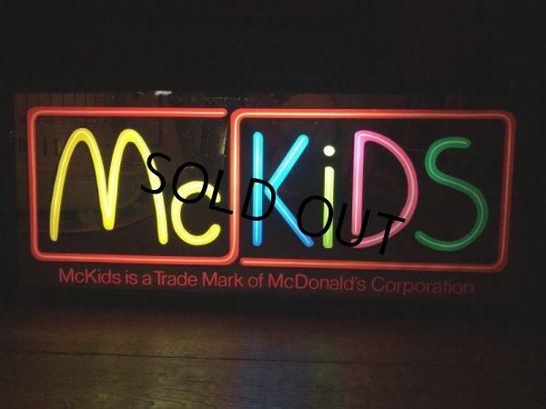 画像18: 80s Vintage McDonalds McKidS Store Display Lighted Sign (T849) (18)