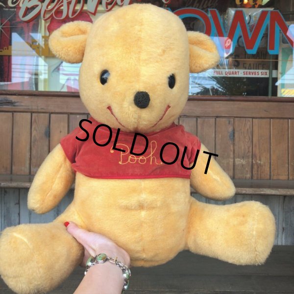 画像1: Vintage Plush Doll Disney Pooh 50cm (T856) (1)