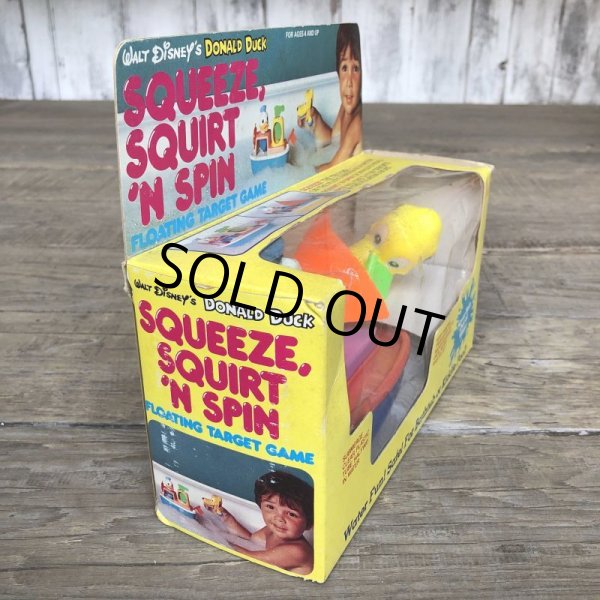画像3: Vintage Disney Squeeze Squirt 'N Spin Donald Duck (T874) (3)