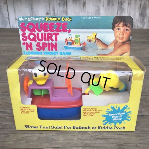 画像2: Vintage Disney Squeeze Squirt 'N Spin Donald Duck (T874) (2)