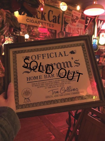 画像6: Vintage Seagram's Official Home bar License (T879) (6)