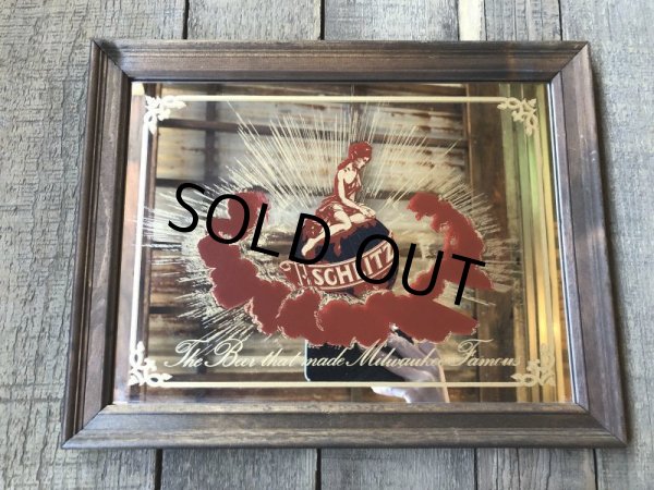 画像2: Vintage SCHLITZ Beer Pub Mirror (T876) (2)
