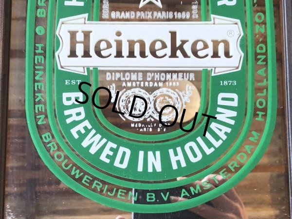 画像4: Vintage Heineken Beer Pub Mirror (T877) (4)