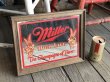 画像1: Vintage Miller Beer Pub Mirror (T875) (1)