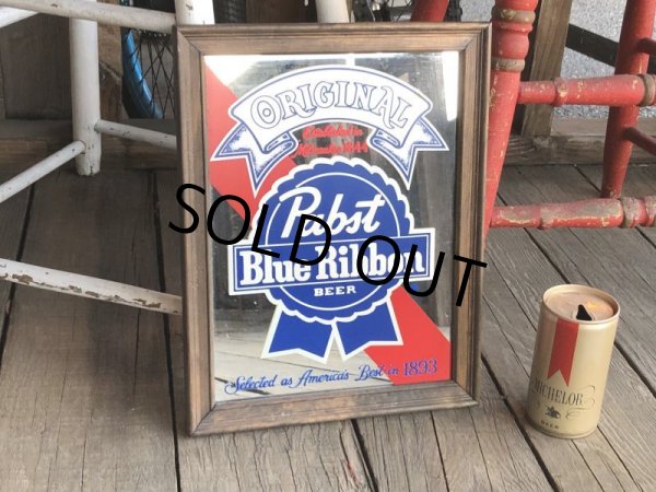 画像1: Vintage Pabst Beer Pub Mirror (T878) (1)