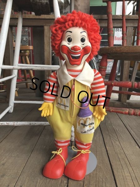 画像1: 70s Vintage Hasbro Ronald McDonald Doll (T890)  (1)