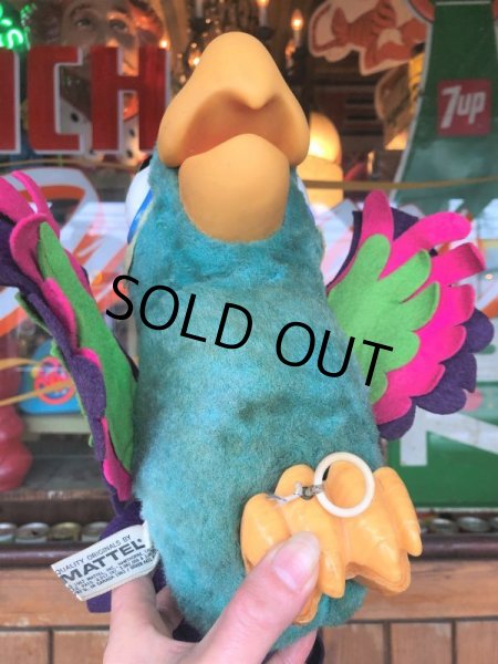 画像2: Vintage 1962 Mattel Pull String Talking Crackers the Parrot (T900) (2)