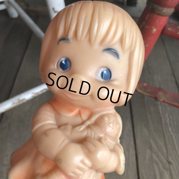 画像5: 60s Vintage Rubber Doll Cute Girl w/cat(Ｔ925) (5)