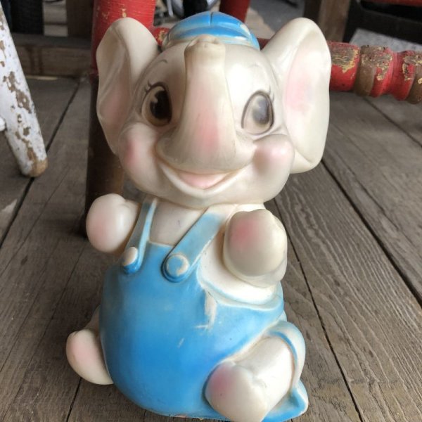 画像7: 70s Vintage Rubber Doll Baby Elephant (T927) (7)
