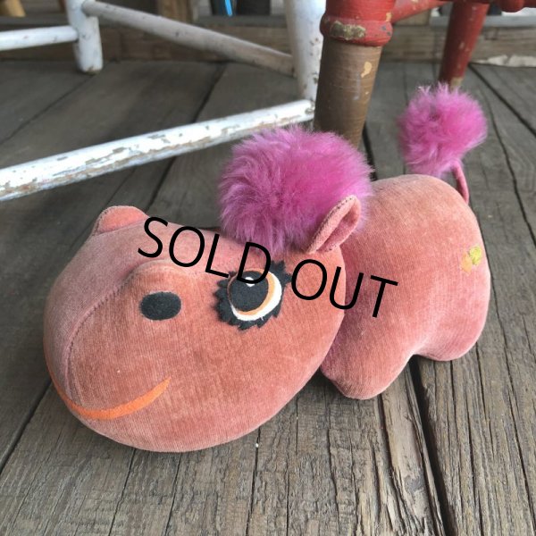 画像1: 60s Vintage Kamer Pink Hippo Doll (Ｔ937) (1)