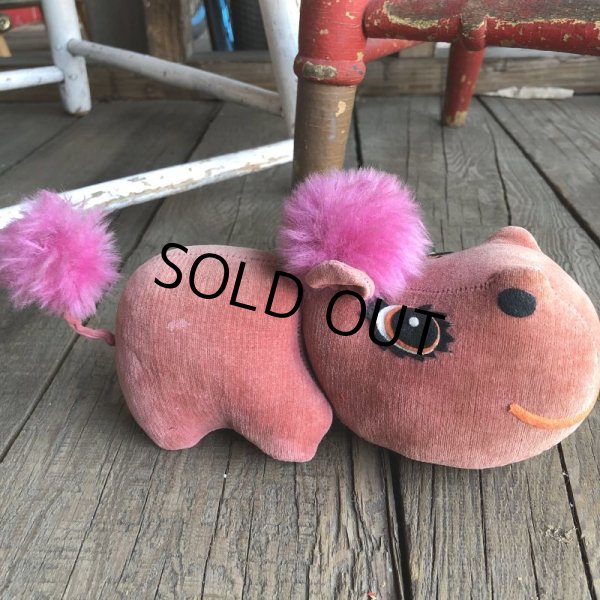 画像4: 60s Vintage Kamer Pink Hippo Doll (Ｔ937) (4)