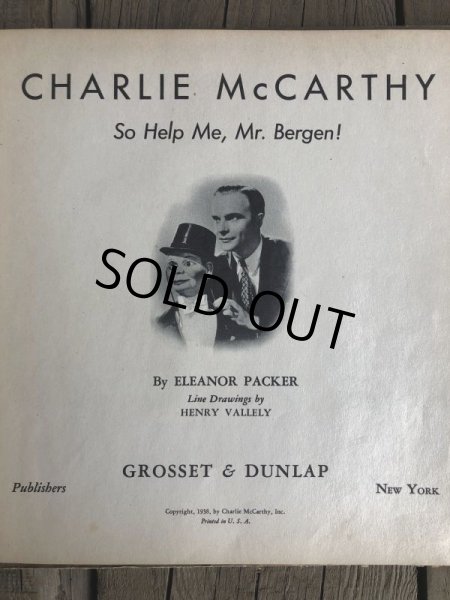 画像2: Vintage Charlie McCarthy Book (T941) (2)