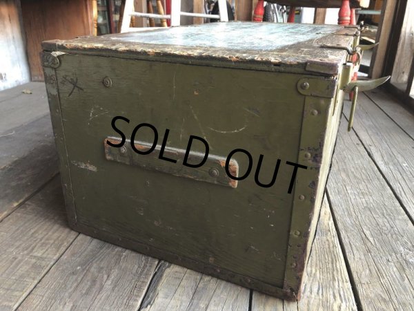 画像4: Vintage US Military Wooden Box Trunk (Ｔ946) (4)