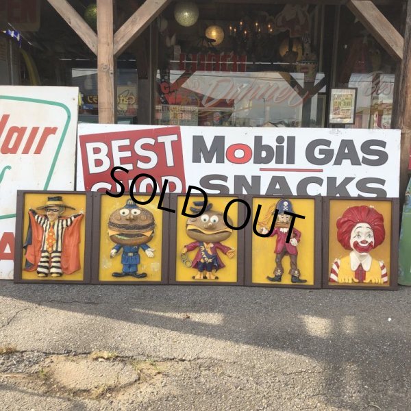 画像2: 70s Vintage McDonald's Wall Statue Store Display Set (T947) (2)