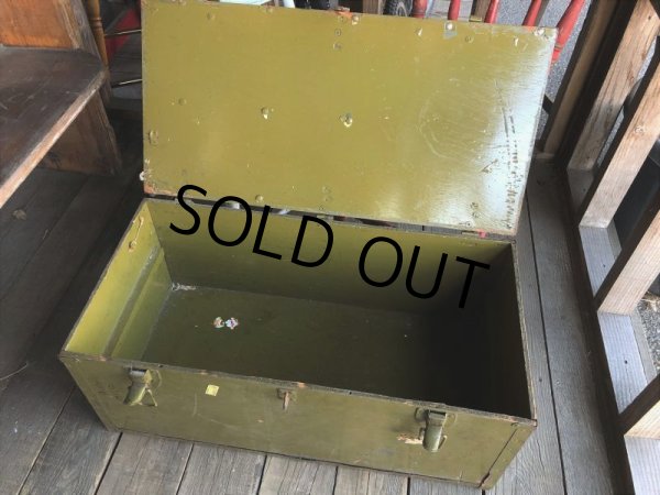 画像7: Vintage US Military Wooden Box Trunk (Ｔ946) (7)