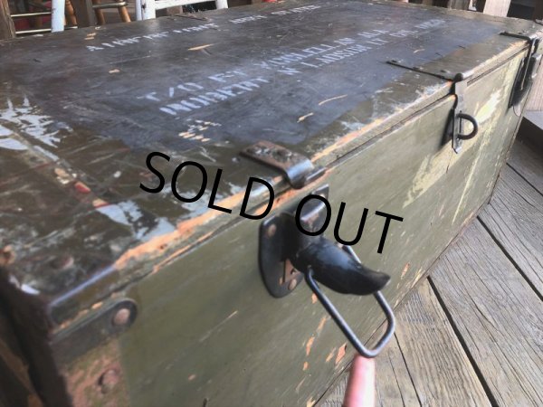 画像5: Vintage US Military Wooden Box Trunk (Ｔ945) (5)