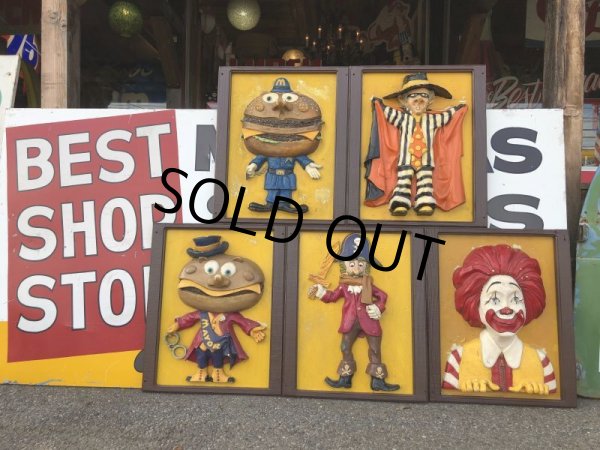 画像8: 70s Vintage McDonald's Wall Statue Store Display Set (T947) (8)