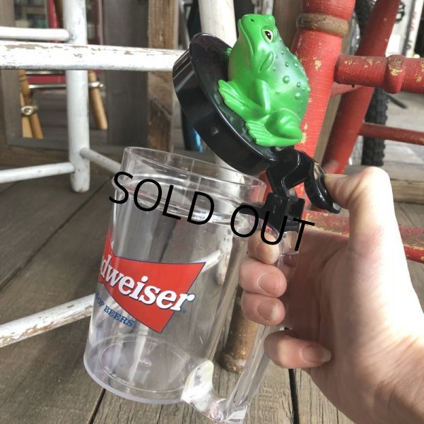 画像2: Vintage Budweiser Talking Frog Beer Mug "Bud-Weis-Er"  (T984) (2)