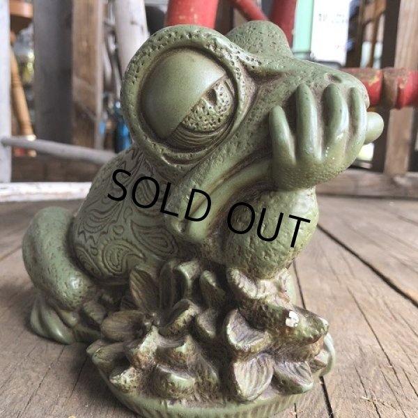 画像9: 60s Vintage Thinking Frog Plastic Bank (T983) (9)