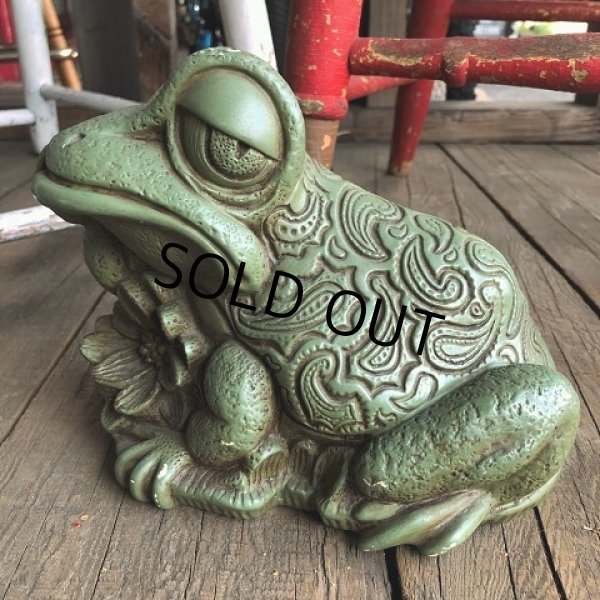 画像6: 60s Vintage Thinking Frog Plastic Bank (T983) (6)