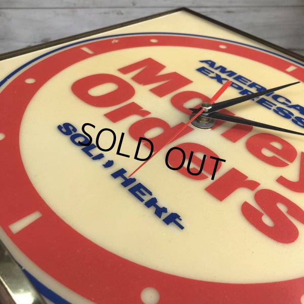 画像5: Vintage American Express Money Orders Lighted Clock Sign （MA504） (5)