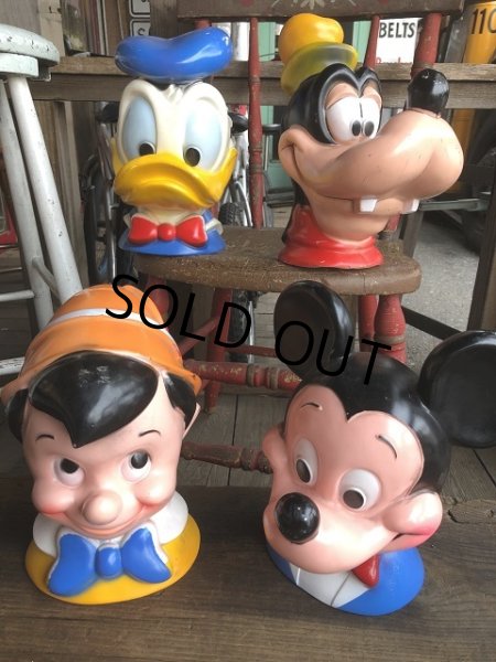 画像11: 70s Vintage Disney Play Pal Head Bank Donald Duck (T903) (11)