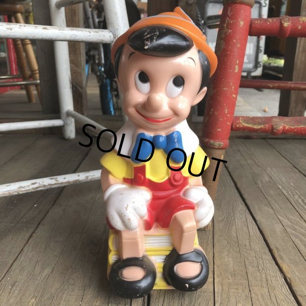 画像2: 70s Vintage Disney Pinocchio Bank Doll 右 (T898) (2)
