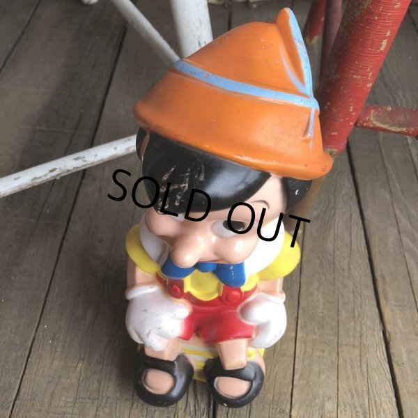 画像6: 70s Vintage Disney Pinocchio Bank Doll 右 (T898) (6)