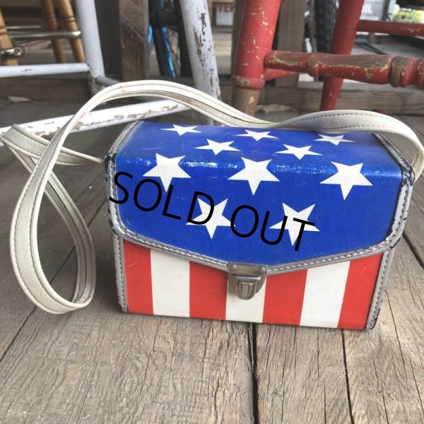 画像3: Vintage Groovy American Old Glory Stars and Stripes Camera Case (T908)   (3)