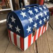 画像2: Vintage Groovy American Old Glory Stars and Stripes Lunch Box (T907) 　 (2)
