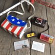 画像2: Vintage Groovy American Old Glory Stars and Stripes Camera Case (T908)   (2)
