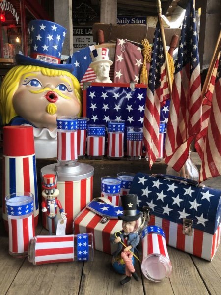 画像10: Vintage Groovy American Old Glory Stars and Stripes  Thermo-Sew Bottele (T909) 　 (10)