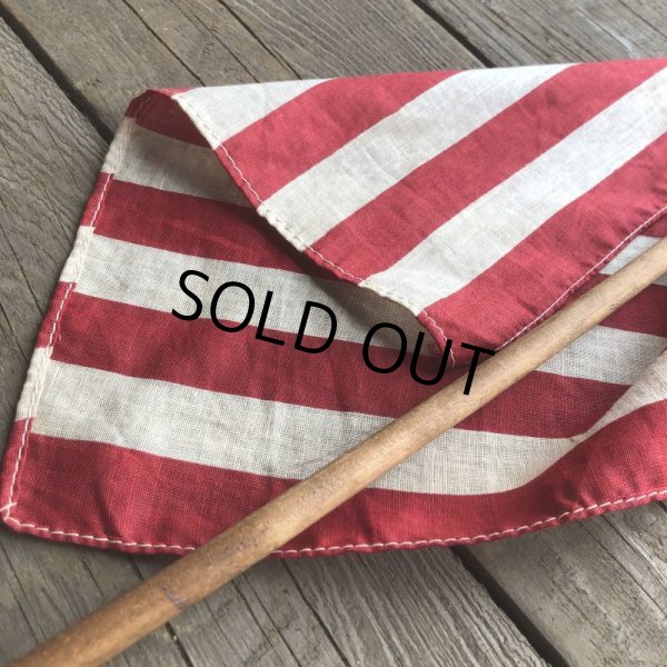 画像6: Vintage 48 Star Americacn Flag wooden pole (T914) 　 (6)