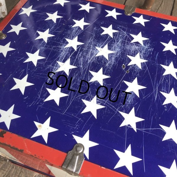 画像11: Vintage Groovy American Old Glory Stars and Stripes Roller Skates Carring Case Trunk (T409) (11)