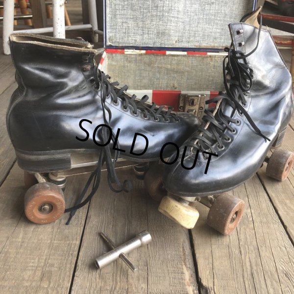 画像9: Vintage Groovy American Old Glory Stars and Stripes Roller Skates Carring Case Trunk (T409) (9)