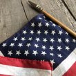 画像4: Vintage 50 Star Americacn Flag wooden pole (T913) 　 (4)