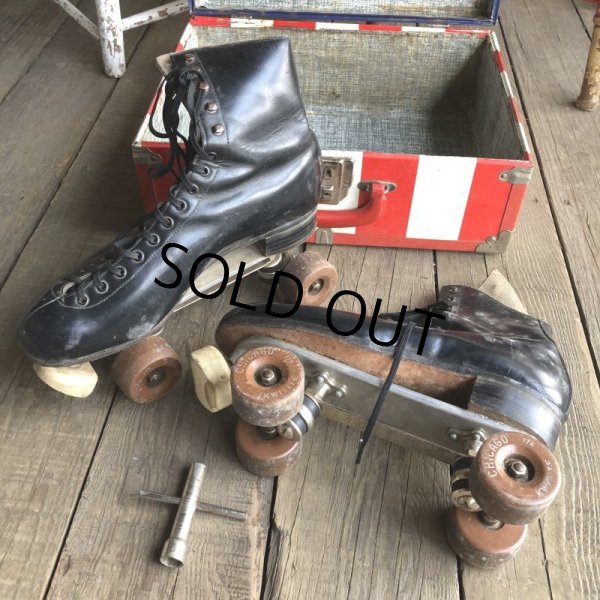 画像7: Vintage Groovy American Old Glory Stars and Stripes Roller Skates Carring Case Trunk (T409) (7)