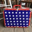 画像2: Vintage Groovy American Old Glory Stars and Stripes Roller Skates Carring Case Trunk (T409) (2)