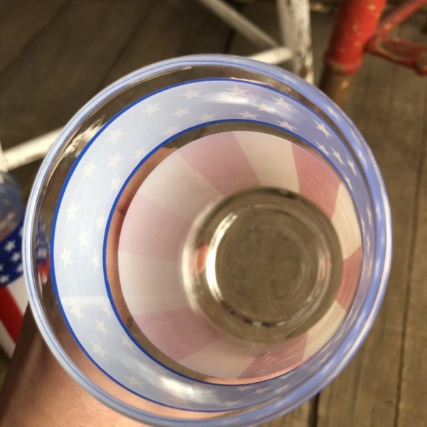 画像3: Vintage Groovy American Old Glory Stars and Stripes Glass (T916)   (3)