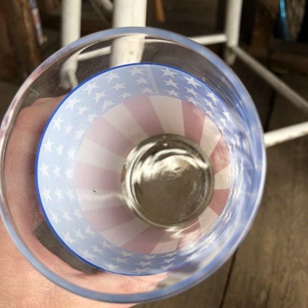 画像3: Vintage Groovy American Old Glory Stars and Stripes Glass (T917)   (3)