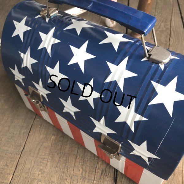 画像10: Vintage Groovy American Old Glory Stars and Stripes Lunch Box (T907) 　 (10)