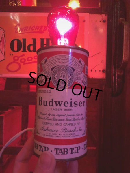 画像8: Vintage King of Beers Budweiser Can Table Light Lamp (T919) (8)