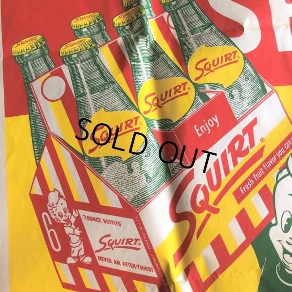 画像3: 50s Vintage Squirt Soda Store Display Sign Poster BIG!! (T967)  (3)