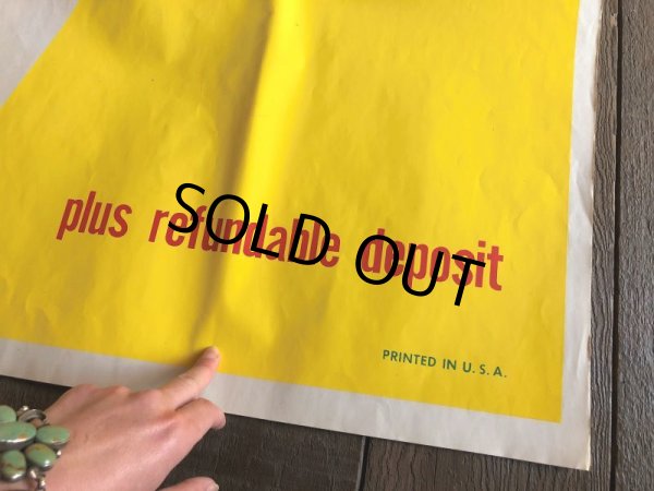 画像10: 50s Vintage Squirt Soda Store Display Sign Poster BIG!! (T967)  (10)