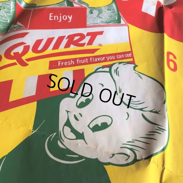 画像2: 50s Vintage Squirt Soda Store Display Sign Poster BIG!! (T967)  (2)